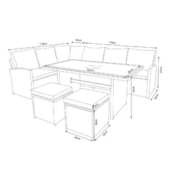 Matara Rattan Effect Corner Sofa Set -Home Decor Shop 13951470 2105021609466129