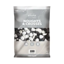 Stylish Stone Noughts & Crosses Decorative Pebbles Midi Bag -Home Decor Shop 13996137 1375013106844448