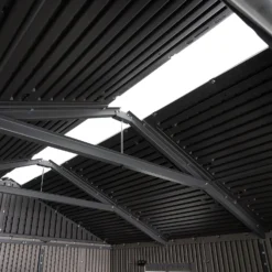 Lifetime 7x7ft Outdoor Storage Shed - Rough-Cut Grey -Home Decor Shop 13997403 1605000055011244