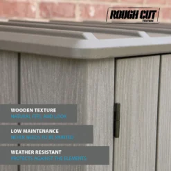 LIFETIME 1500L Vertical Storage Shed - Rough-Cut Brown -Home Decor Shop 13997404 4544999835315715