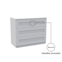 House Beautiful Realm Wide Chest Of Drawers - White Shaker (W) 900mm X (H) 756mm -Home Decor Shop 13999806 8415005576147458