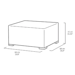 Keter California 2 Seater Outdoor Balcony Deluxe Garden Furniture Set - Graphite With Grey Cushions -Home Decor Shop 14539592 1195041802452545